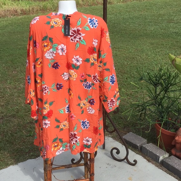 🌴NWT Awesome Colorful Kimono Oversized Size XS/S - Picture 3 of 4